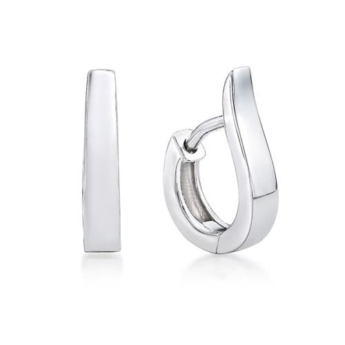 Sterling Silver Huggie Up The Ear Earrings