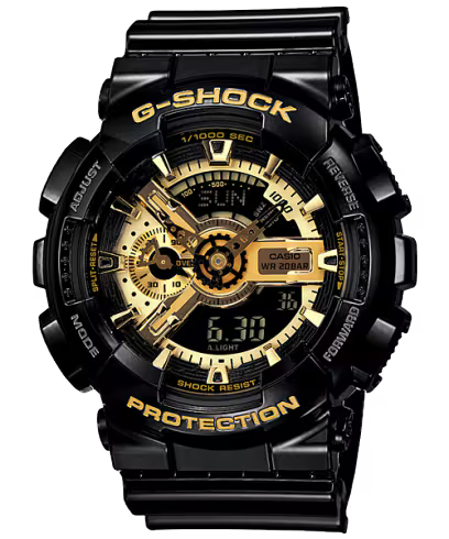 G-SHOCK Gold Accent with Black Resin Band Watch