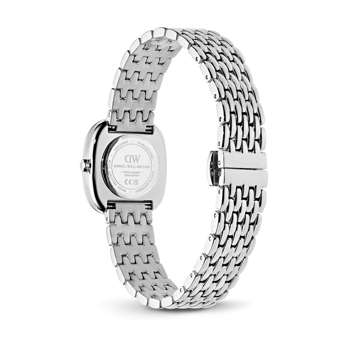 Daniel Wellington Corta Malachite Grain-Link Silver