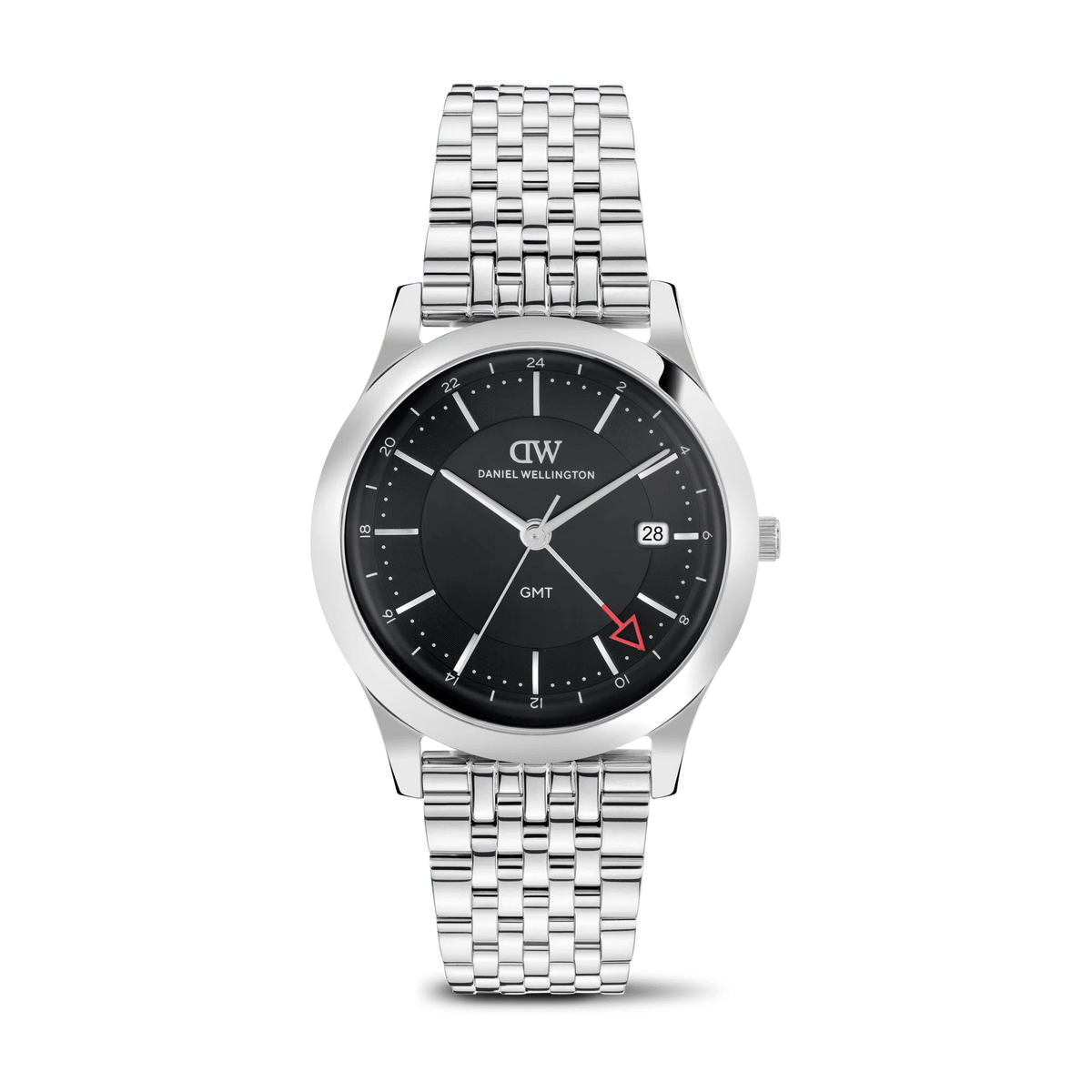 Daniel Wellington Pathfinder GMT 7-Link Black Silver
