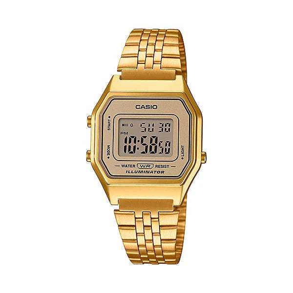 Casio Digital Vinatge Petite - Gold Face LA680WGA-9D