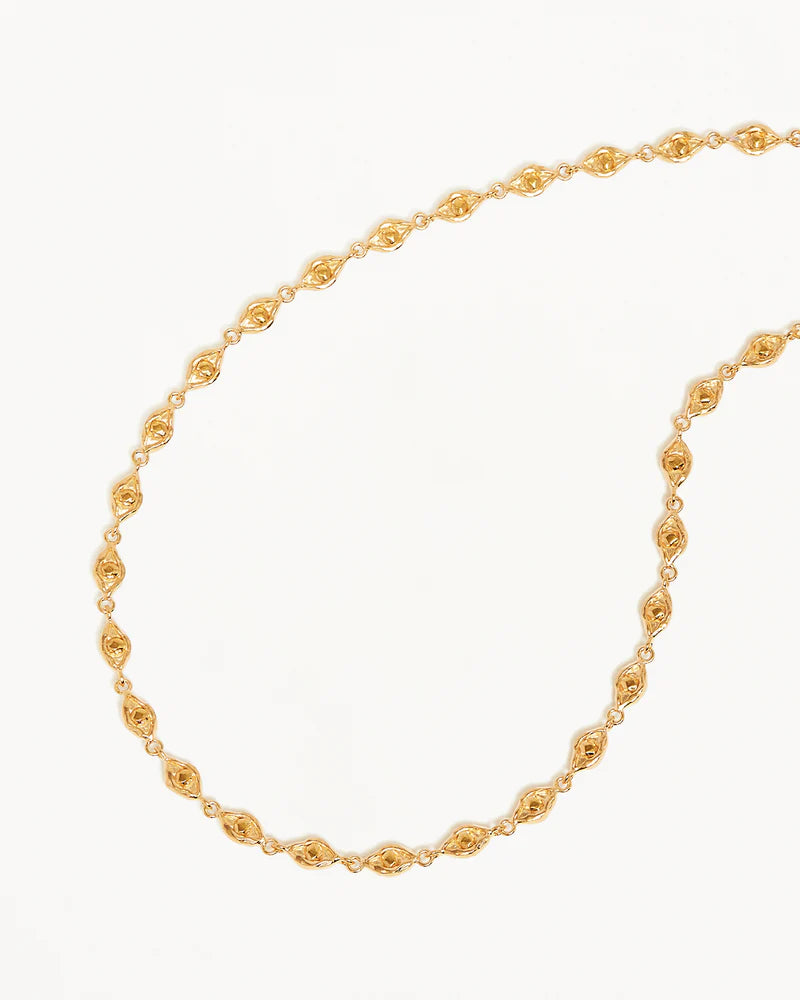 By Charlotte 18k Gold Vermeil Lucky Eyes Choker