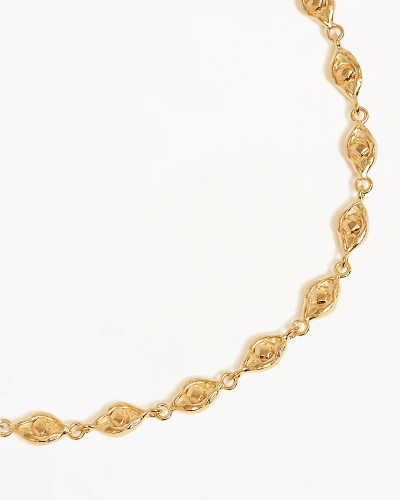 By Charlotte 18k Gold Vermeil Lucky Eyes Choker