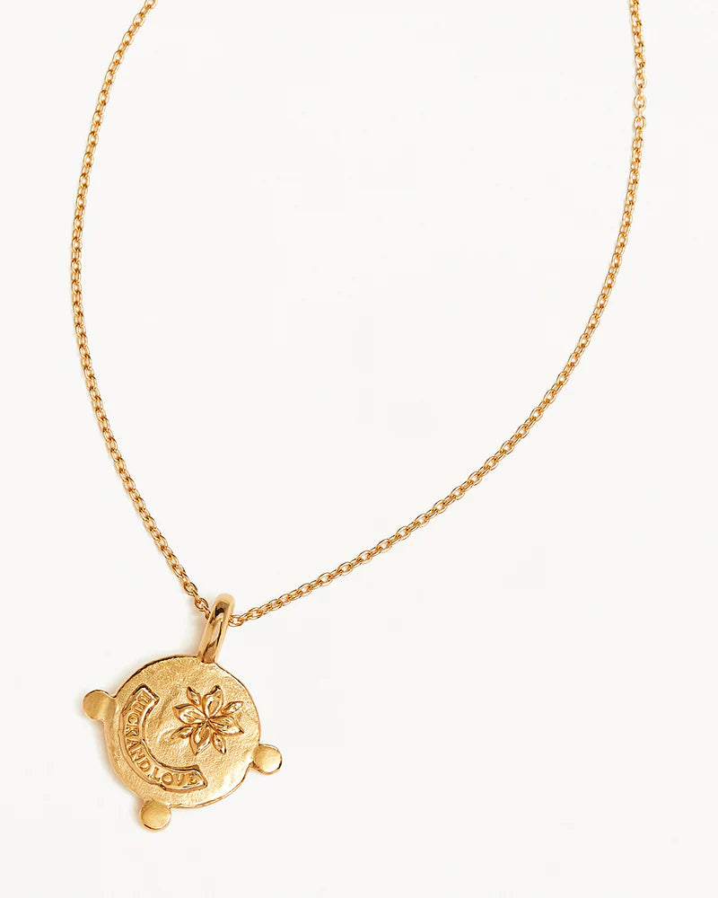 By Charlotte 18k Gold Vermeil Luck and Love Necklace