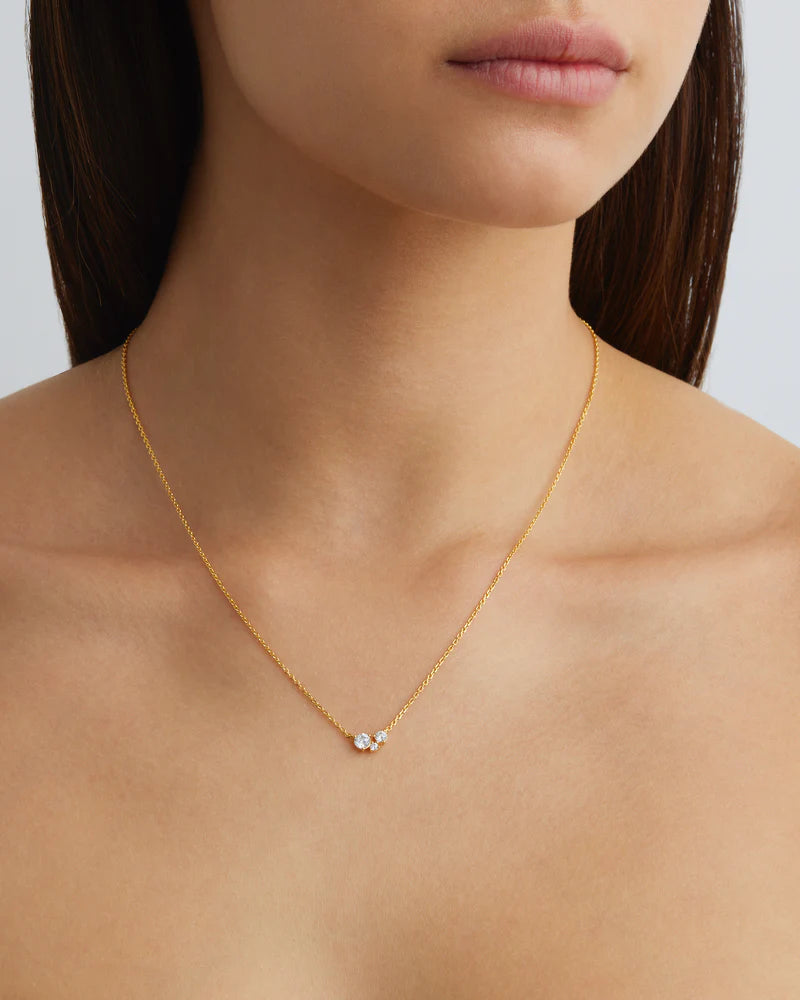 By Charlotte 18k Gold Vermeil Whispers of Love Necklace