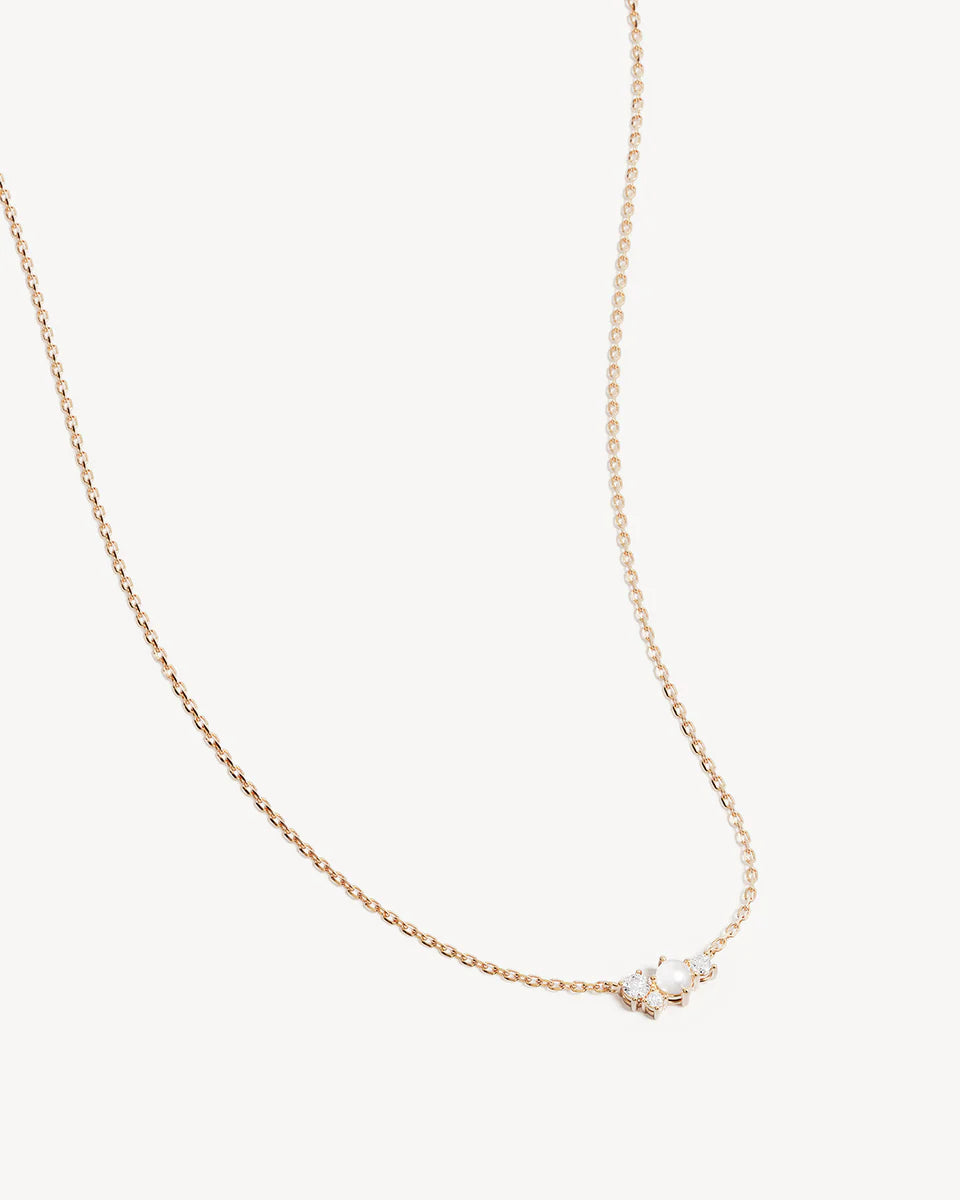 By Charlotte 18k Gold Vermeil Love in Stillness Pearl Necklace