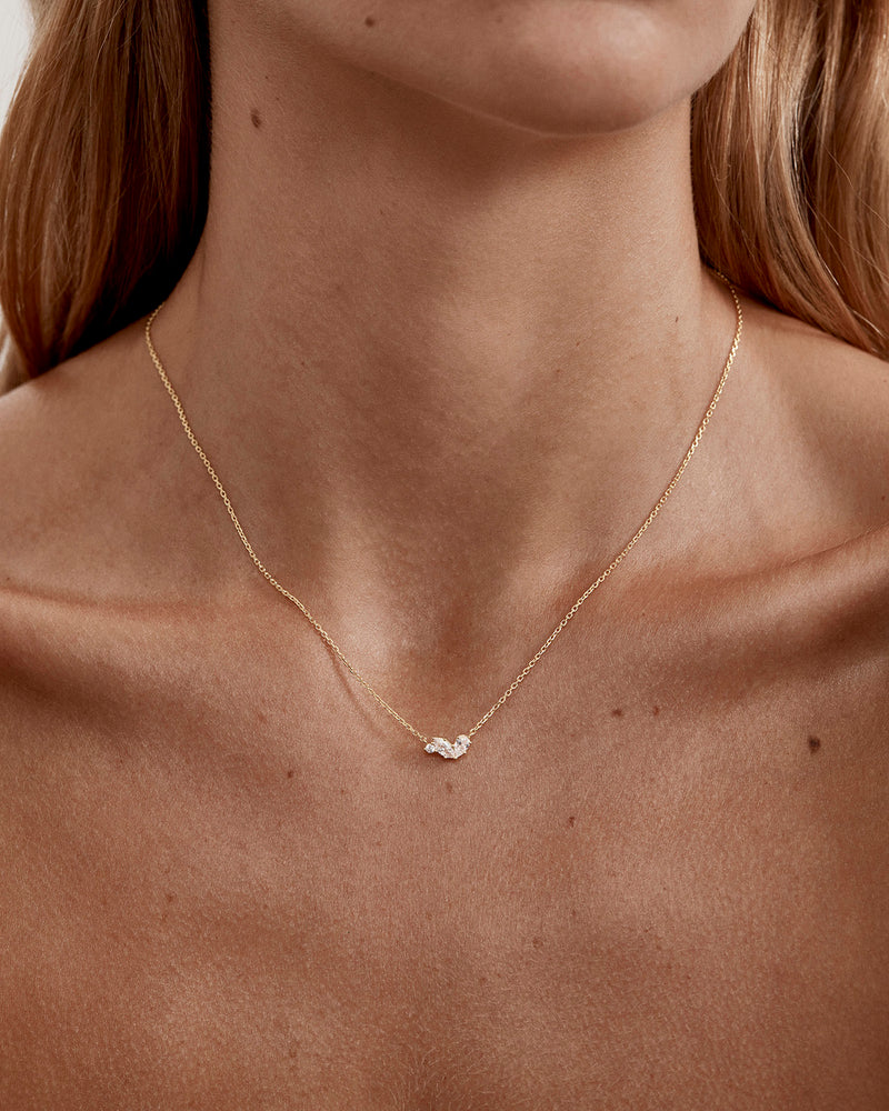 By Charlotte18k Gold Vermeil Crystal Wings Neckace