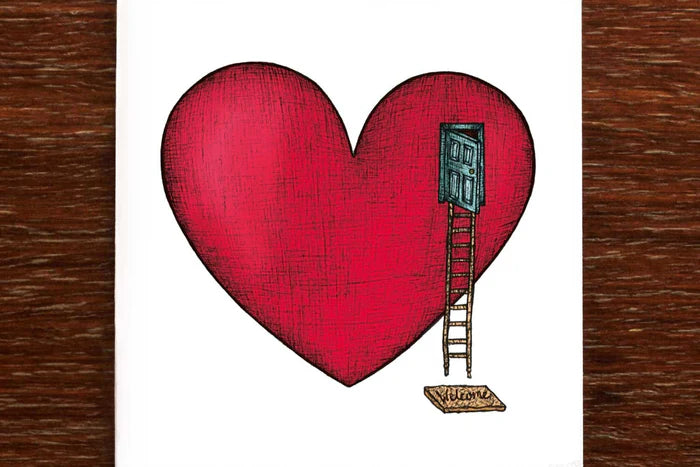The Nonsense Maker Door to my Heart - Loving Card
