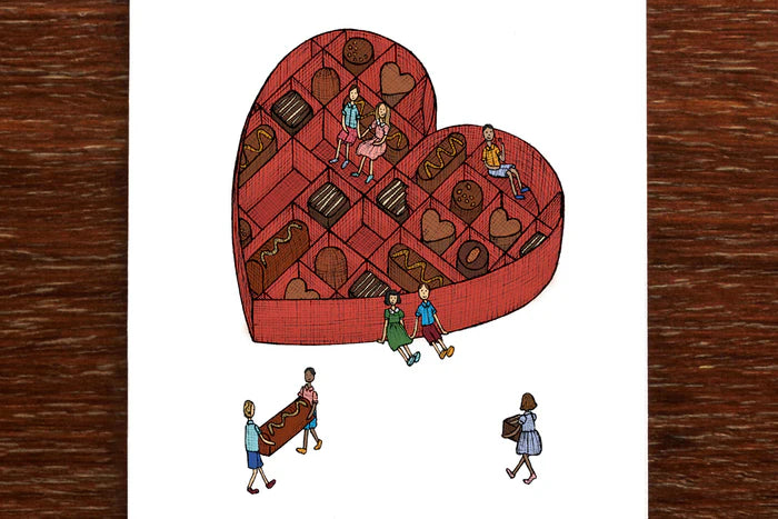 The Nonsense Maker Box of Chocolates - Valentine's Day Card