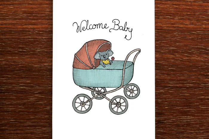 The Nonsense Maker Koala Baby - Card for Newborn