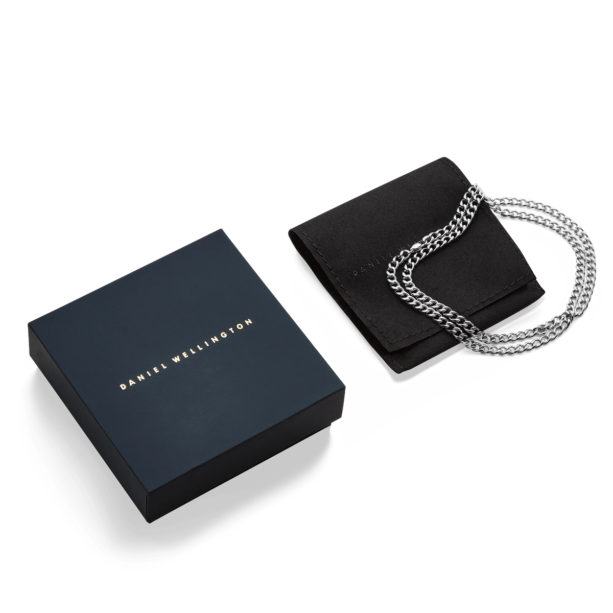 Daniel Wellington Ellipse 4mm Necklace Silver