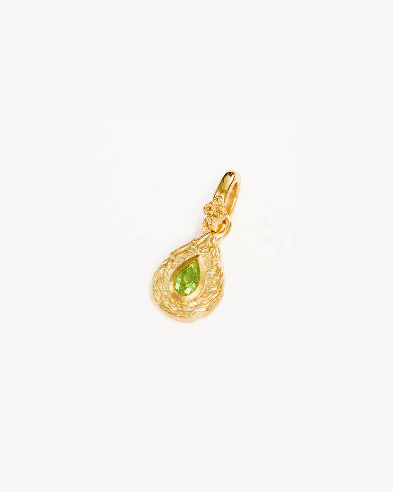 By Charlotte 18k Gold Vermeil With Love Birthstone Annex Link Pendant - August