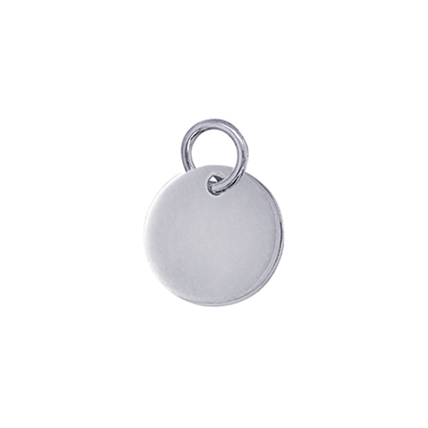 Sterling Silver 9.5mm Round Engraving Disc