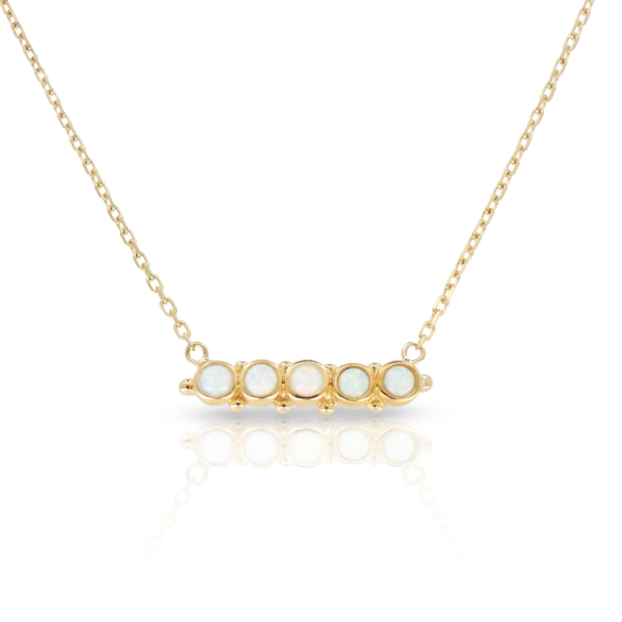 Toni Mia Opal Gold Necklace