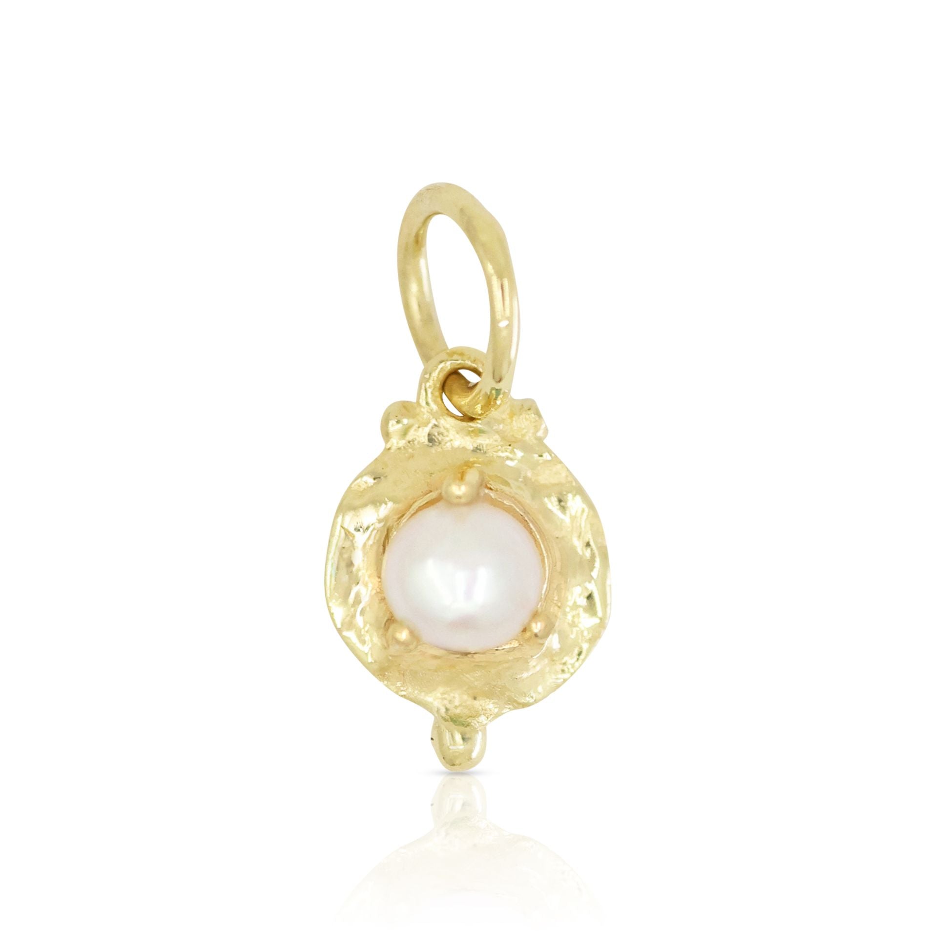 Toni May June Pearl Gold Birthstone Necklace Charm