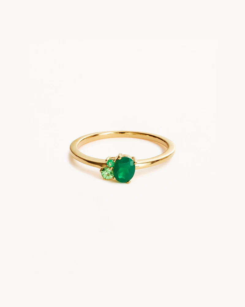 By Charlotte 18k Gold Vermeil Kindred Birthstone Ring - May
