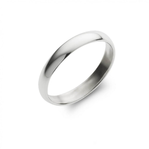 Sterling silver plain band ring