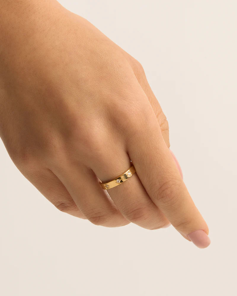 By Charlotte 18k Gold Vermeil Infinite Light Ring