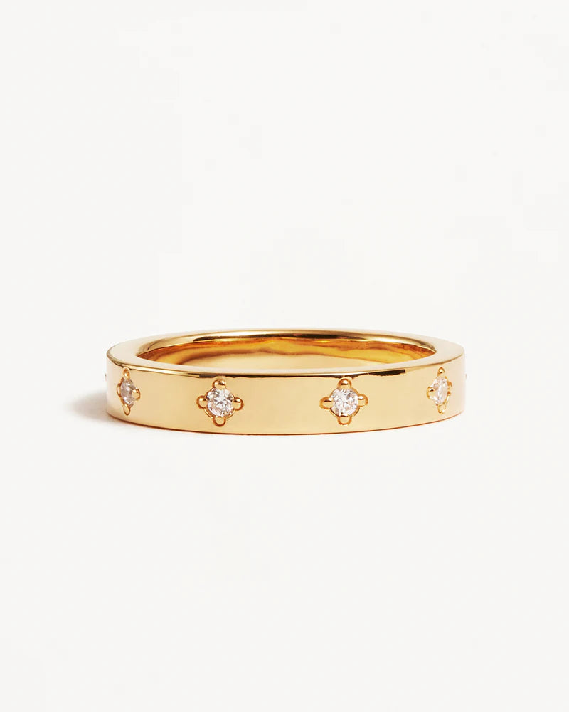 By Charlotte 18k Gold Vermeil Infinite Light Ring