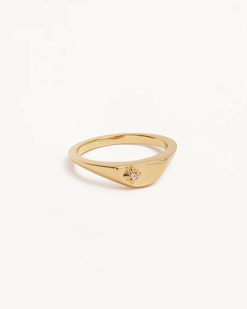 By Charlotte 18k Gold Vermeil Lotus Ring