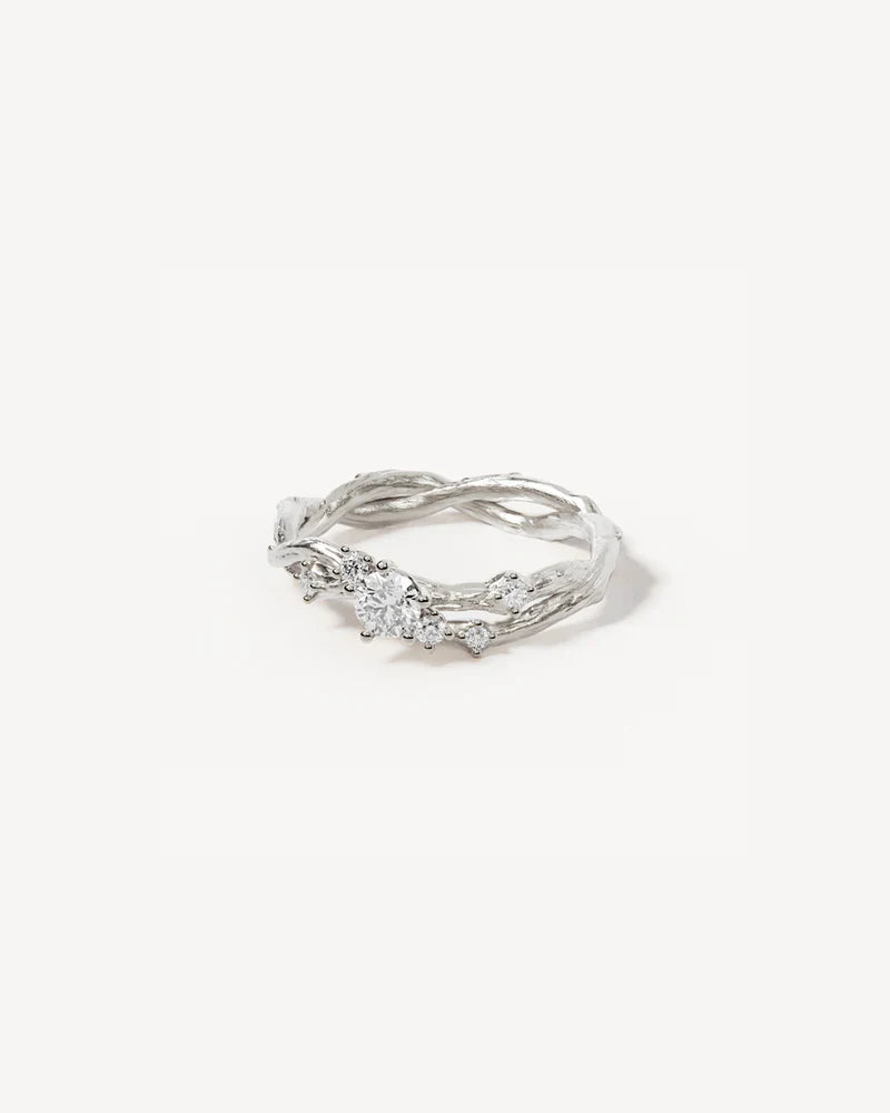 By Charlotte No Rain No Flowers Ring Silver