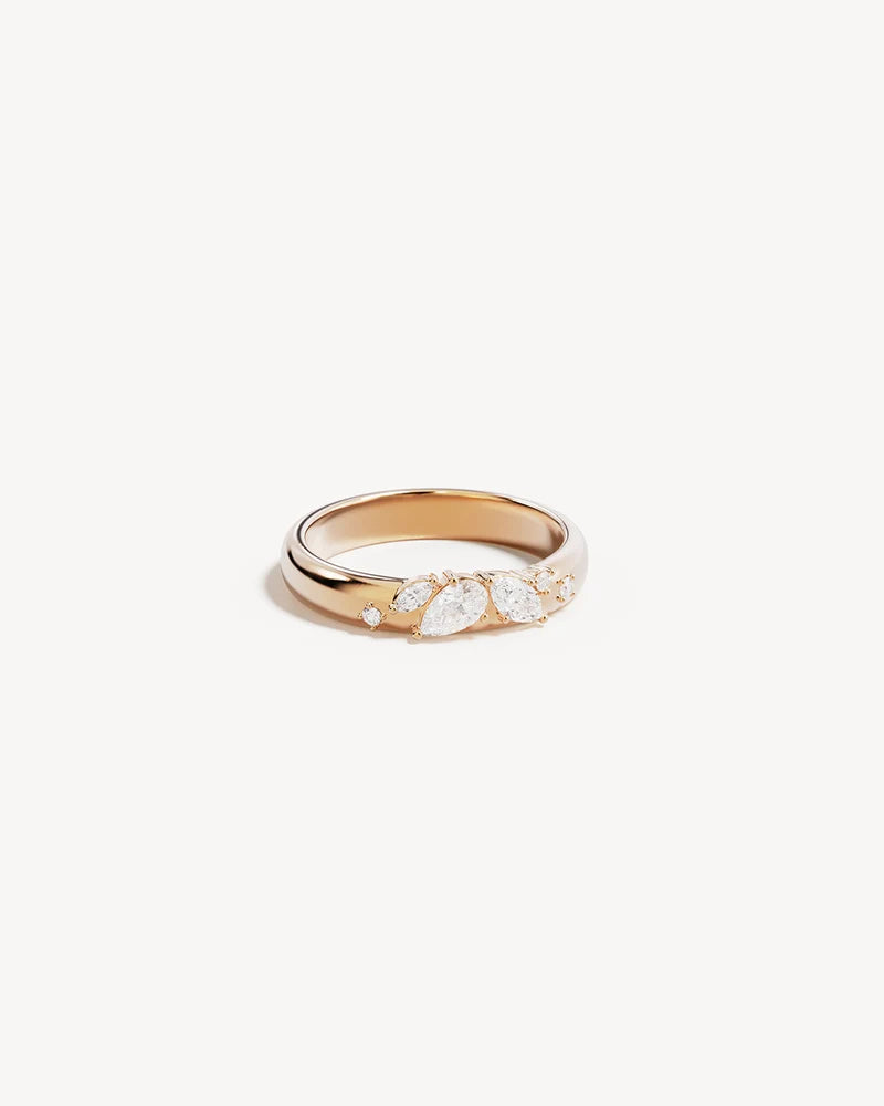 By Charlotte 18k Gold Vermeil With Wings I Fly Ring