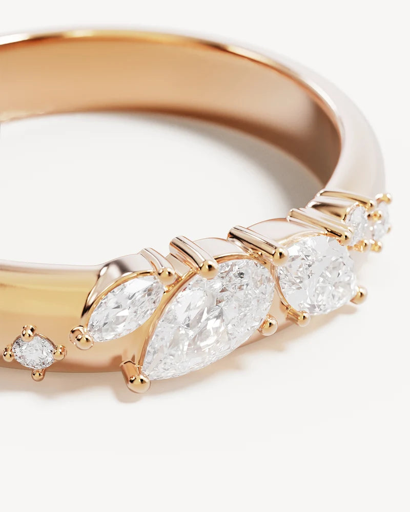 By Charlotte 18k Gold Vermeil With Wings I Fly Ring
