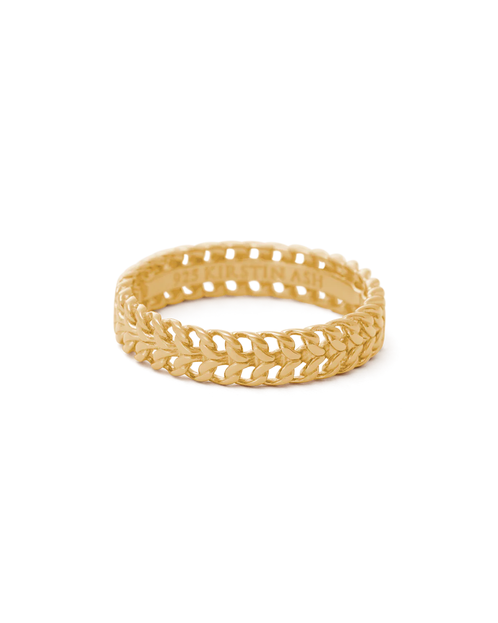 Kirstin Ash Relic Chain Ring- 18k Gold Vermeil