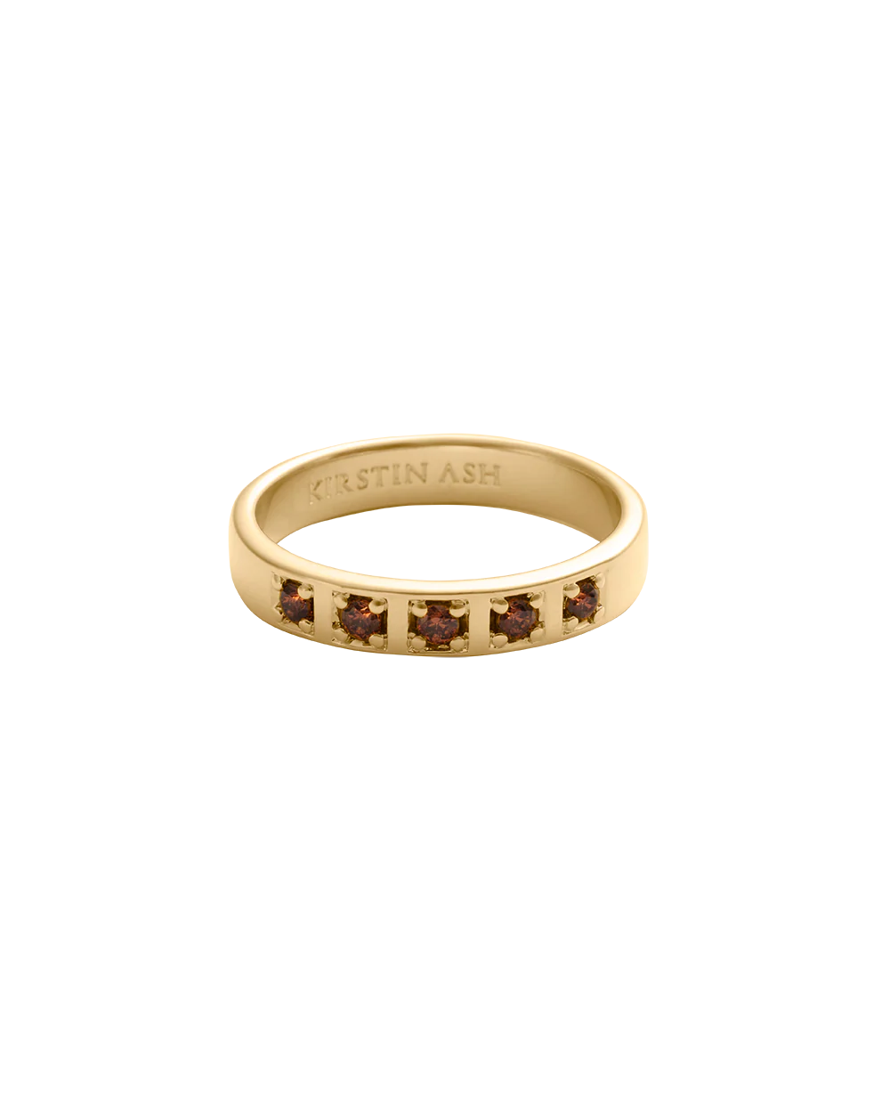 Kirstin Ash Renewal Ring 18k Gold Plated Size 8