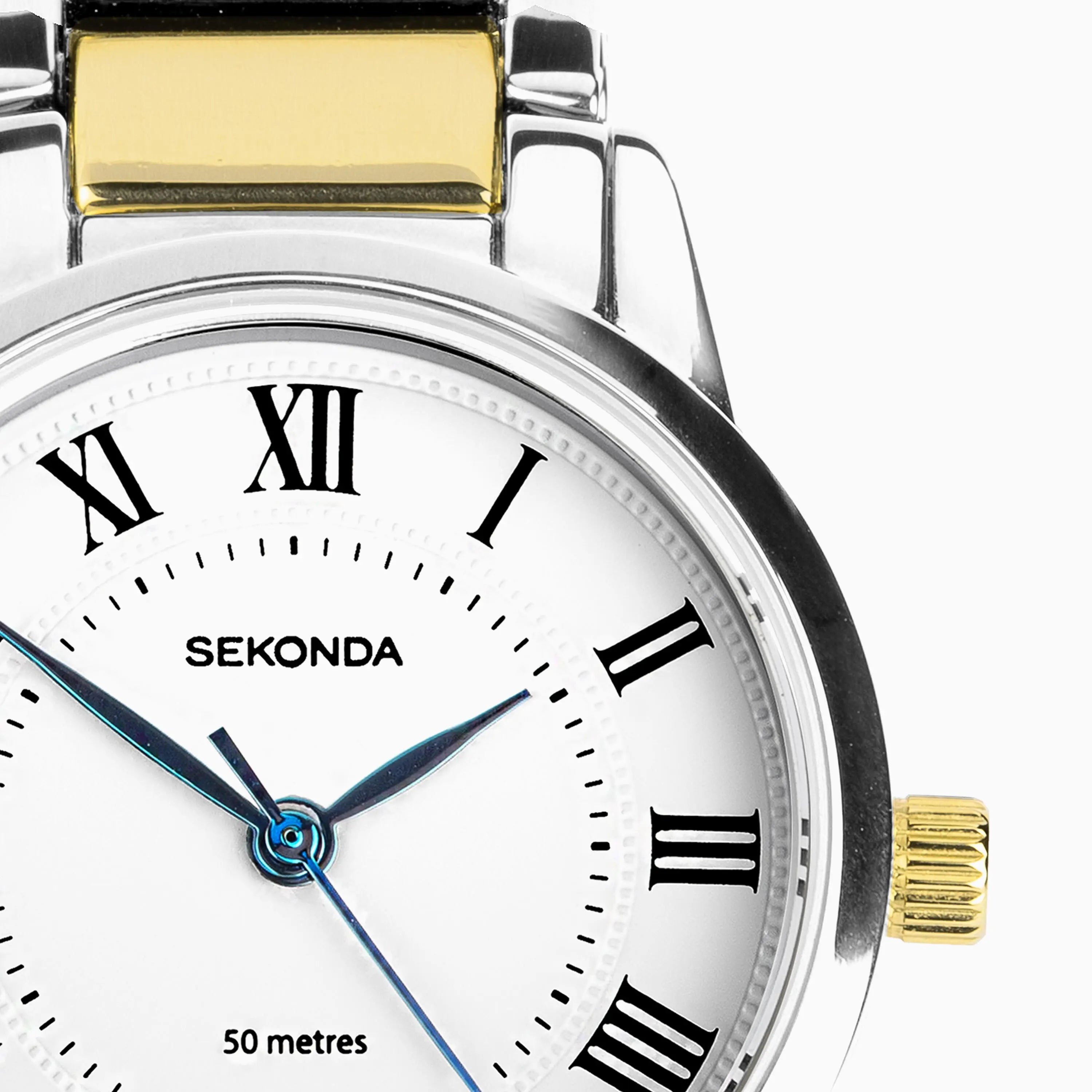 Sekonda Beaumont Ladies Watch | Two Tone Alloy Case & Bracelet with White Dial | 40682