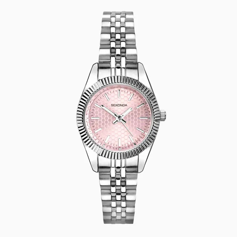 Sekonda Francis Ladies Watch Silver Case and Pink Dial