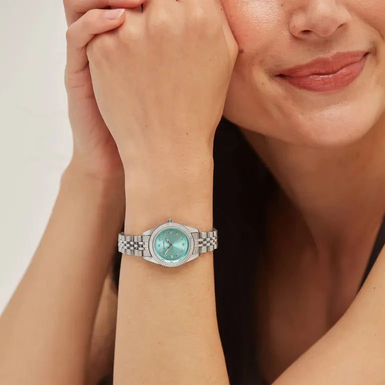 Sekonda Francis Ladies Watch | Silver Alloy Case & Stainless Steel Bracelet with Blue Dial