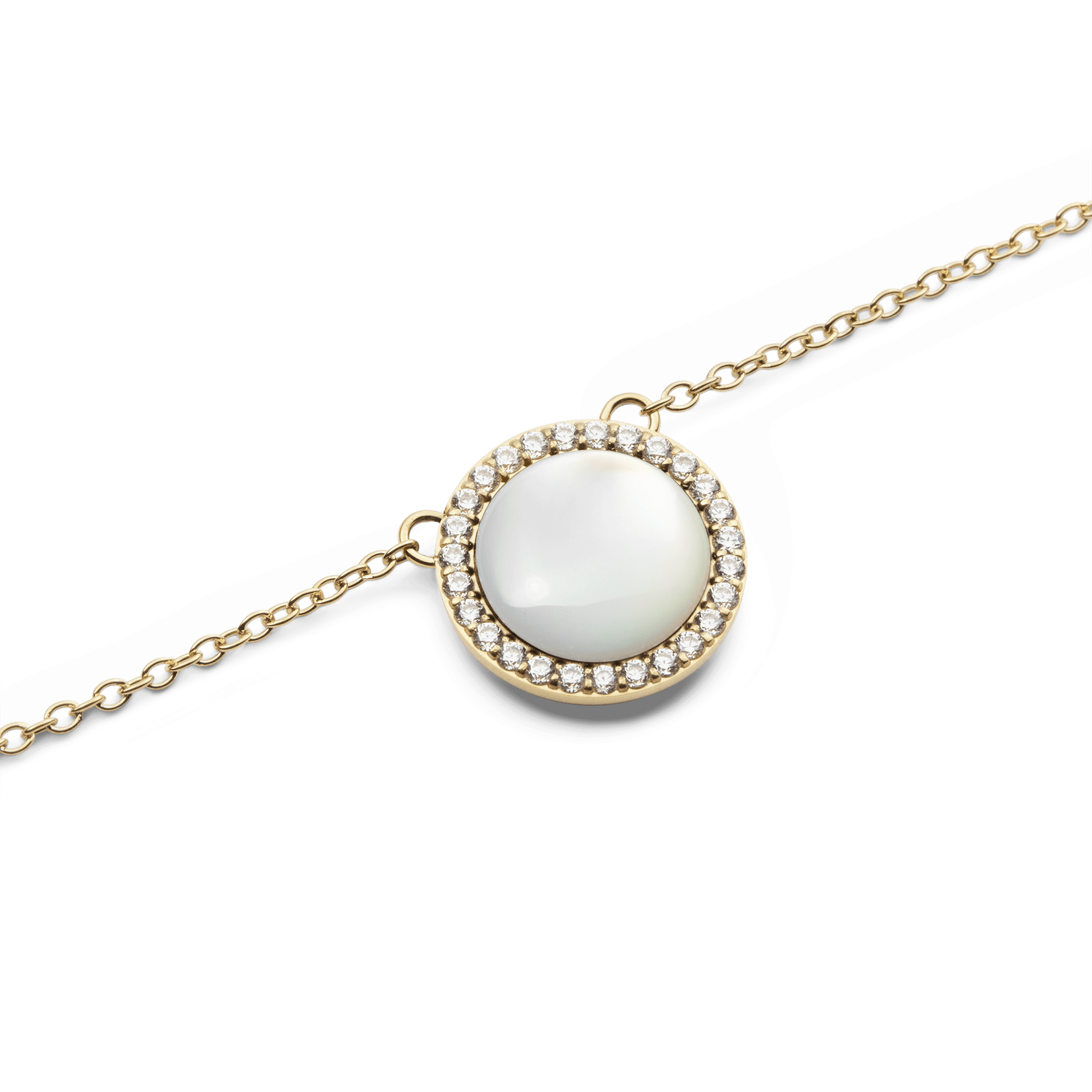 Daniel Wellington Audrey Necklace Mother of Pearl Gold