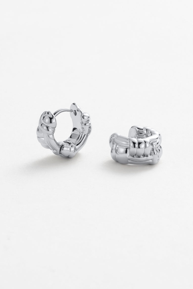 Zafino Brielle Huggie - Silver