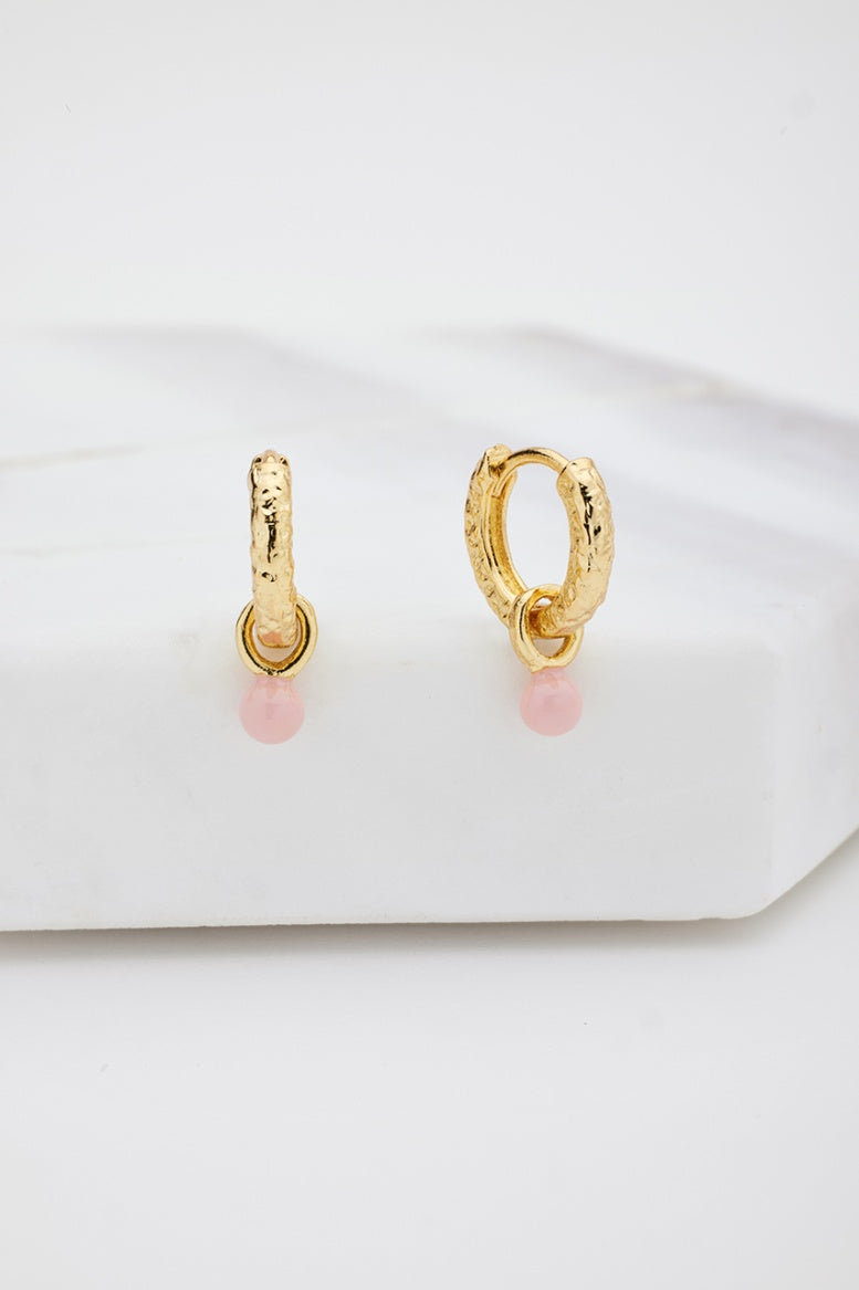 Zafino Emery Earring- Pink/Gold