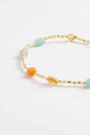 Zafino Harriet Bracelet Aqua/Coral