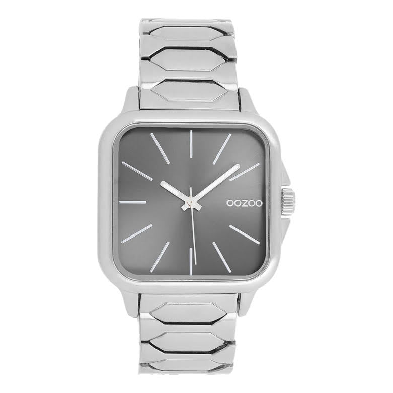 Oozoo Unisex watch silver/grey 44mm square
