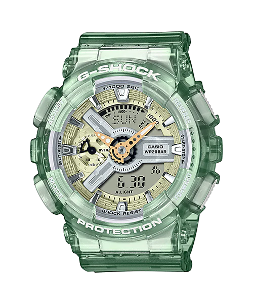 G-Shock Green Duo Skeleton GMAS110GS-3A Watch