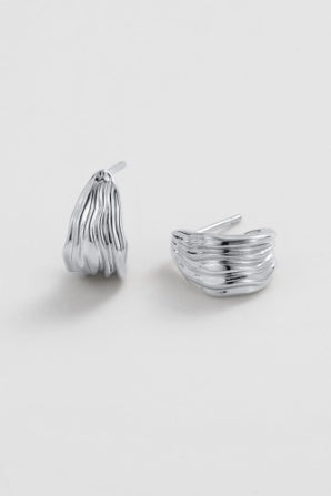 Zafino Lexi Hoop Small- Silver