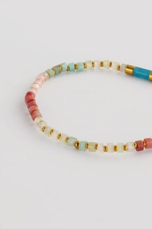 Zafino Terry Bracelet Aqua/Coral