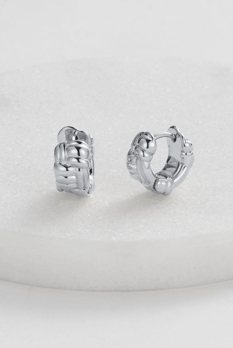Zafino Brielle Huggie - Silver