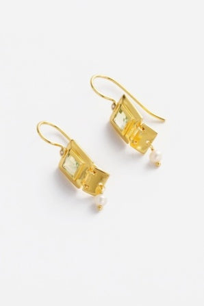 Zafino Tania Earring- Green Amethyst