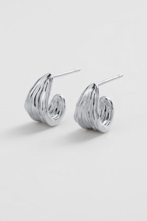 Zafino Lexi Hoop Small- Silver