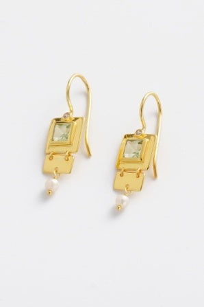 Zafino Tania Earring- Green Amethyst