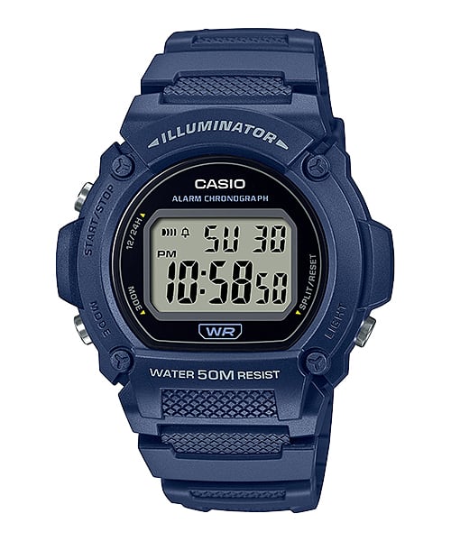Casio Illuminator Digital Blue Watch W219H-2A