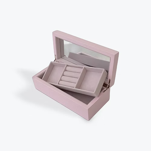 Pink rectangle jewel box