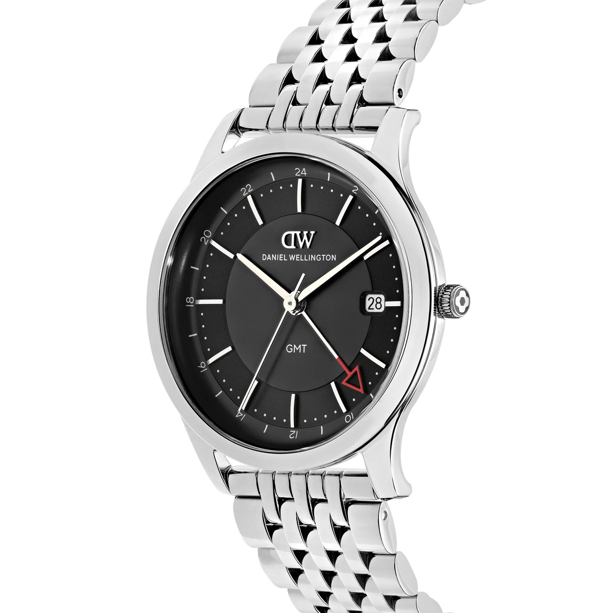 Daniel Wellington Pathfinder GMT 7-Link Black Silver