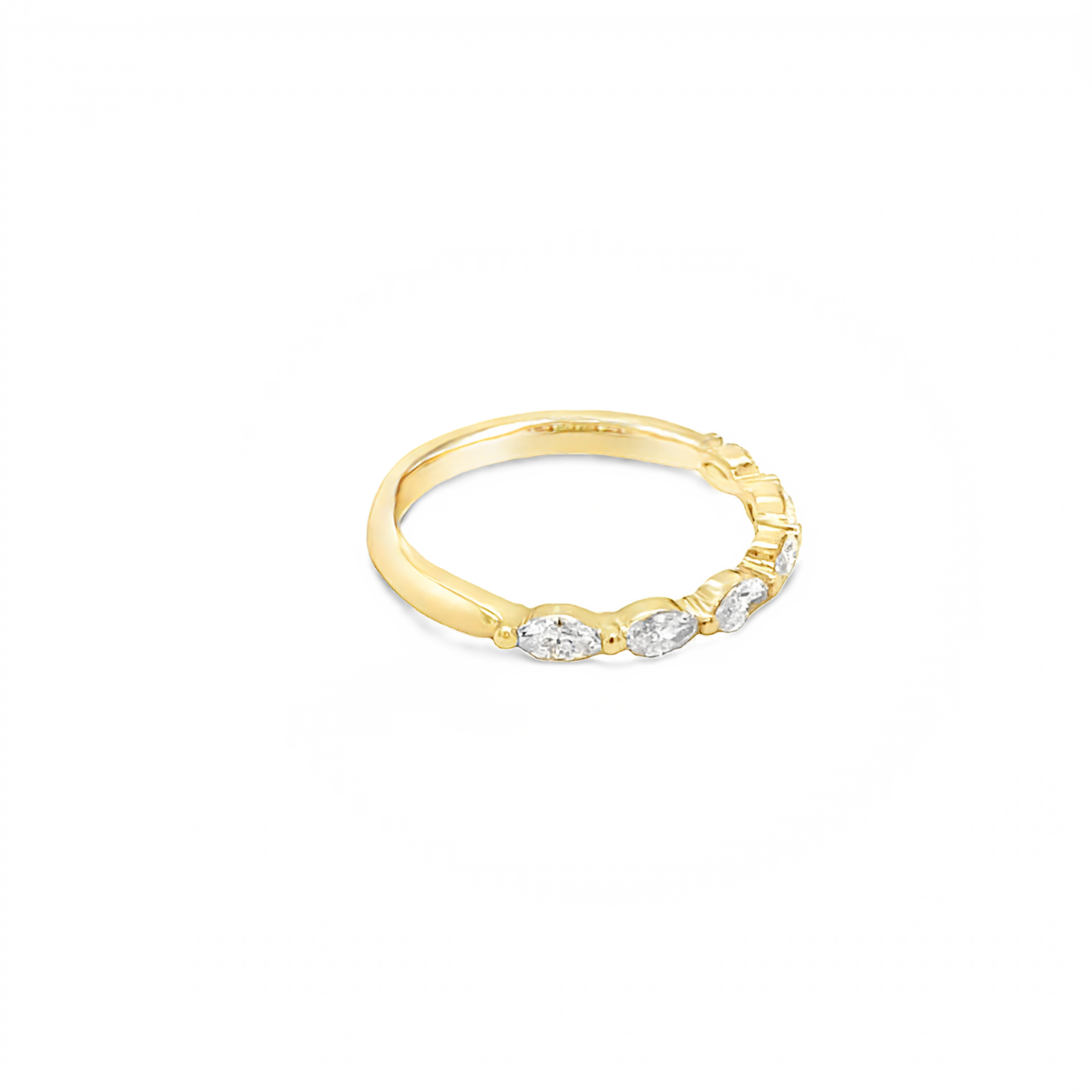 18ct Yellow Gold Claw Set Marquise Diamond Wedder