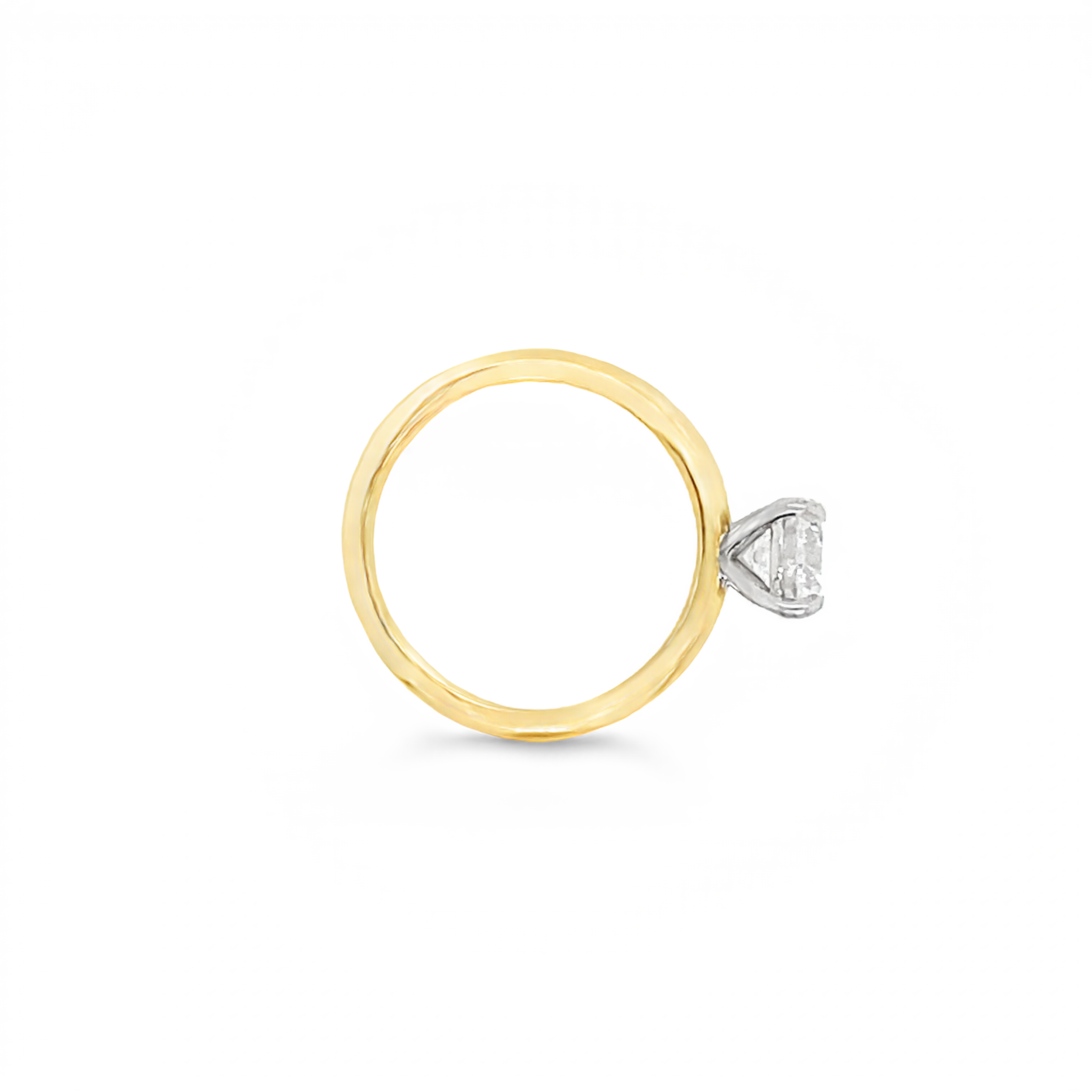 18ct Yellow Gold CZ 0.85ct Solitaire Ring