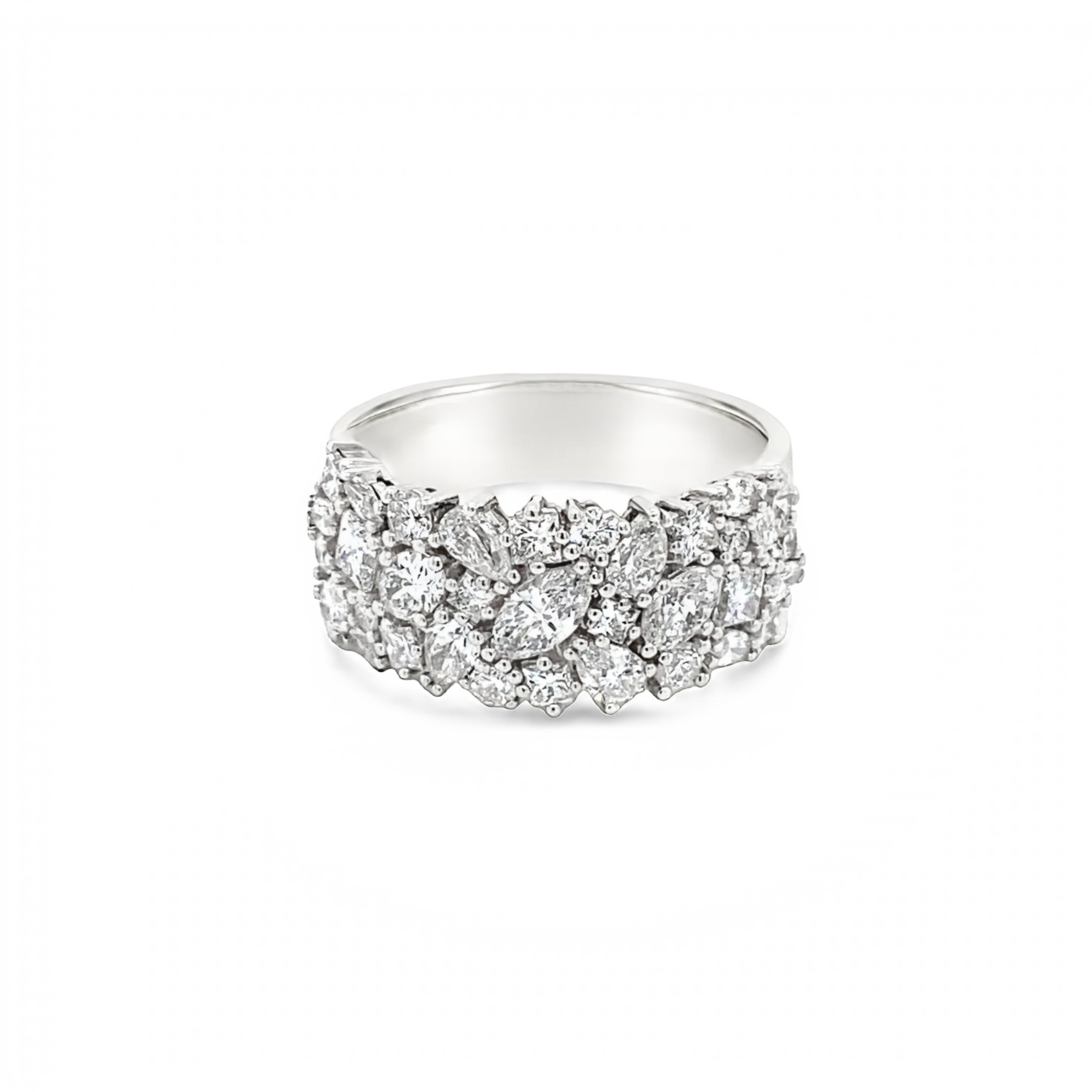 18ct White Gold Diamond Dress Ring- 2.29ct